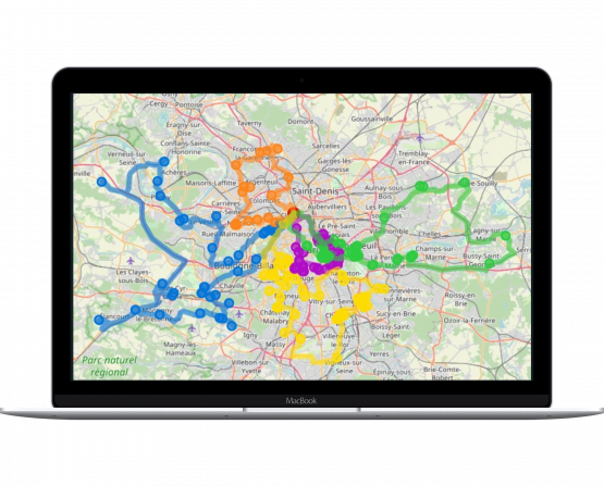 Cálculo instantáneo de Rutas para flotas